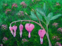 Painting: Bleeding Hearts